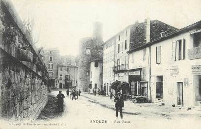 CPA FRANCE 30 " Anduze, Rue Basse".