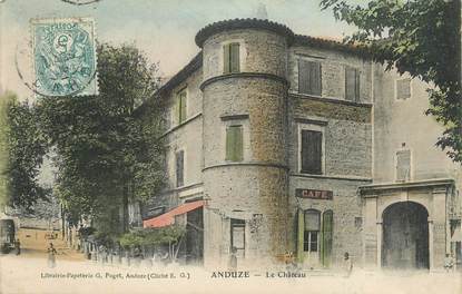 CPA FRANCE 30 " Anduze, Le château".