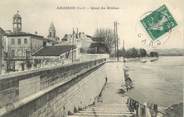 30 Gard CPA FRANCE 30 " Aramon, Quai du Rhône".