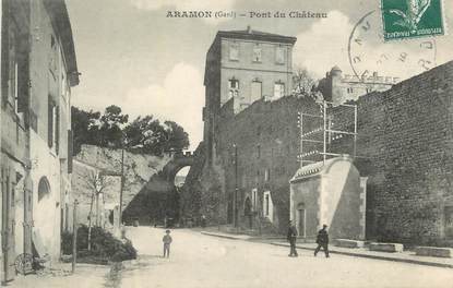 CPA FRANCE 30 " Aramon, Pont du Château".