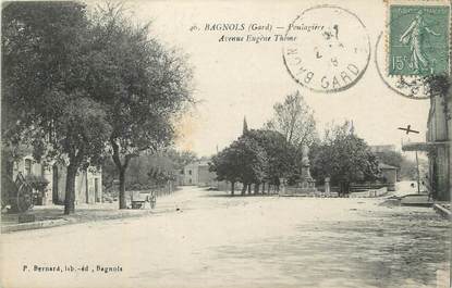 CPA FRANCE 30 " Bagnols sur Cèze, Avenue Eugène Thôme".