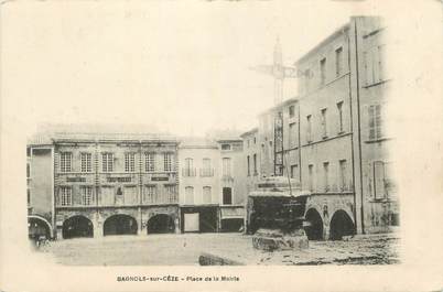 CPA FRANCE 30 " Bagnols sur Cèze, Place de la Mairie".