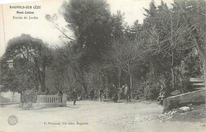 CPA FRANCE 30 " Bagnols sur Cèze, Le jardin du Mont Cotton".