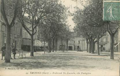 CPA FRANCE 30 " Bagnols sur Cèze, Boulevard Lacombe".