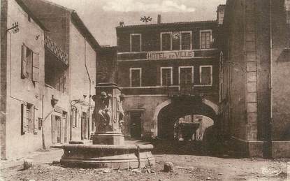 CPA FRANCE 30 "Barjac, Place de l'Hôtel de Ville".