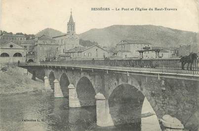 CPA FRANCE 30 "Bessèges, Le pont et l'église du haut travers".