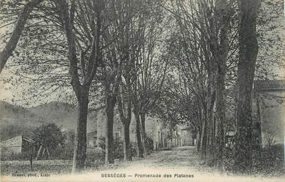 CPA FRANCE 30 "Bessèges, Promenade des platanes".