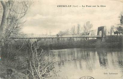 CPA FRANCE 30 "Chusclan, Le pont sur la Cèze".