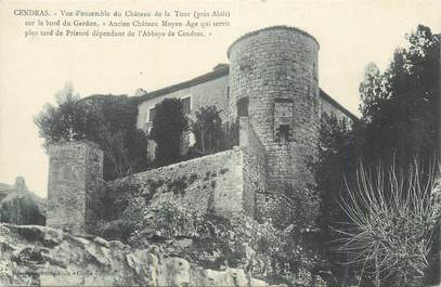 CPA FRANCE 30 " Cendras, Vue d'ensemble du château de la tour".