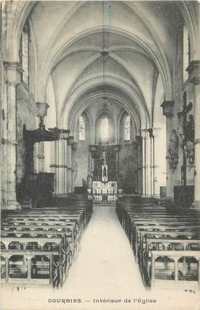 CPA FRANCE 30 " Dourbies, Intérieur de l'église".