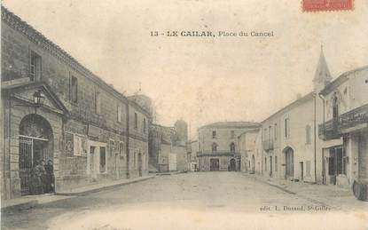 CPA FRANCE 30 " Le Cailar, Place du Cancel".