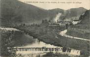 30 Gard CPA FRANCE 30 " L'Estréchure, La rivière, la route, entrée du village".