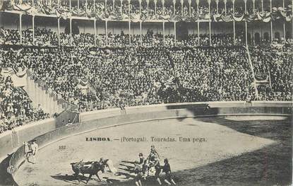 CPA PORTUGAL "Lisboa, course de taureau"