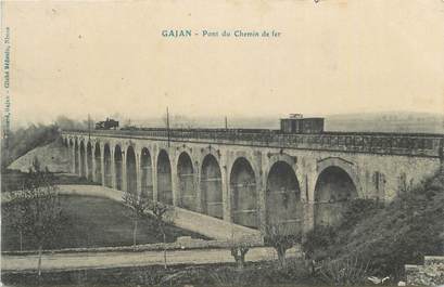 CPA FRANCE 30 " Gajan, Pont du chemin de fer".