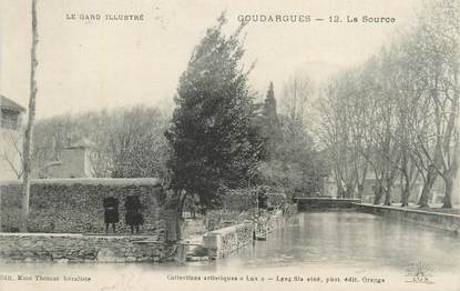 CPA FRANCE 30 " Goudargues, La source".