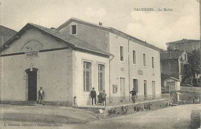 CPA FRANCE 30 " Gagnières, La Mairie".