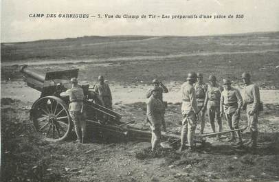 CPA FRANCE 30 " Camp des Garrigues, Vue du champ de tir".