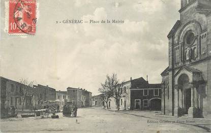 CPA FRANCE 30 " Générac, Place de la Mairie".