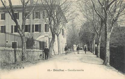 CPA FRANCE 30 " Génolhac, Gendarmerie".