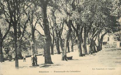 CPA FRANCE 30 " Génolhac, Promenade du Colombier".