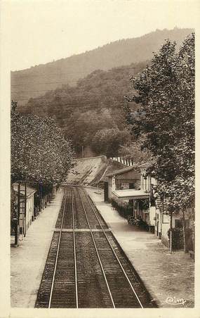 CPA FRANCE 30 " Génolhac, Intérieur de la gare".