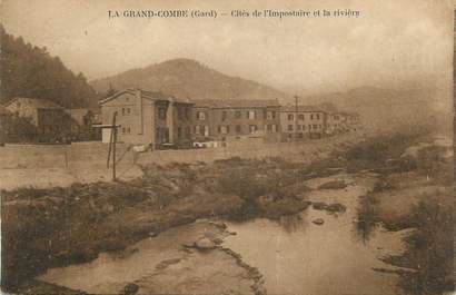 CPA FRANCE 30 " La Grand'Combe, Cités de l'Impostaire et la rivière".