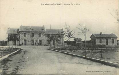 CPA FRANCE 30 " Le Grau du Roi, Avenue de la gare".