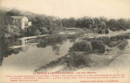 CPA FRANCE 30 " Lafoux les Bains, Le Gardon".