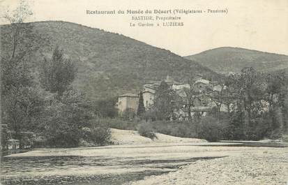 CPA FRANCE 30 " Luziers, Le Gardon, Restaurant du Musée du Désert".