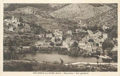 CPA FRANCE 30 " Molières sur Cèze, Meyranne, Vue générale".