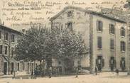 30 Gard CPA FRANCE 30 " Molières sur Cèze, La place, café des mineurs".