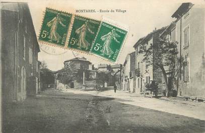 CPA FRANCE 30 " Montaren, Entrée du village".