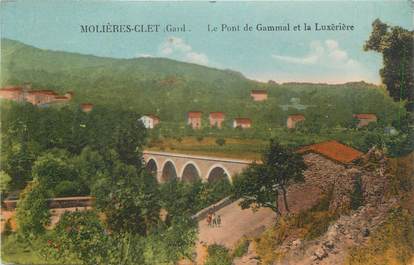 CPA FRANCE 30 " Molières Clet, Le pont de Gammal et la Luxérière".
