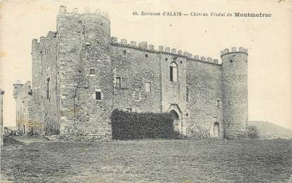 CPA FRANCE 30 " Environs d'Alès, Château Féodal de Montmoirac".