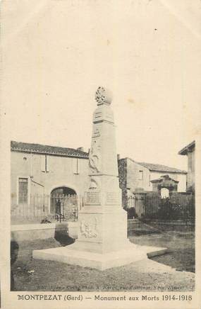 CPA FRANCE 30 " Montpézat, Monument aux morts".