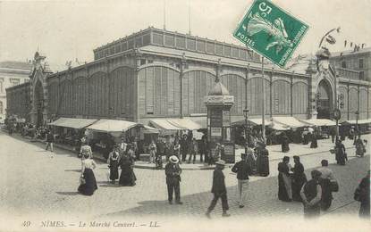 CPA FRANCE 30 "Nimes, Le marché couvert".