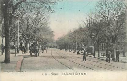 CPA FRANCE 30 "Nimes, Boulevard Gambetta".