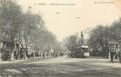 CPA FRANCE 30 "Nimes, Boulevard Amiral Courbet".