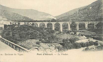 CPA FRANCE 30 "Pont d'Hérault, Le viaduc".