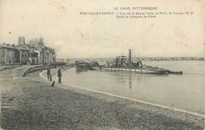 CPA FRANCE 30 "Pont St Esprit, Vue de la basse ville".