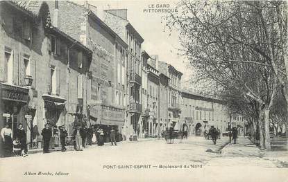 CPA FRANCE 30 "Pont St Esprit, Boulevard du Nord".