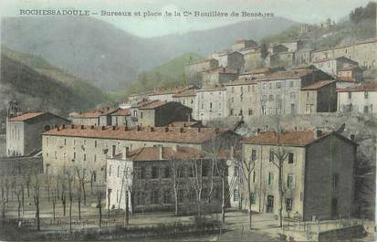 CPA FRANCE 30 "Rochessadoule, Bureaux et place de la Cie Houillère de Bessèges".