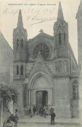 CPA FRANCE 30 "Rochefort du Gard, L'église".