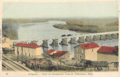 CPA FRANCE 84 "Avignon, Pont en charpentes".