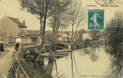 CPA FRANCE 91 "Corbeil, vue sur l'Essonne"