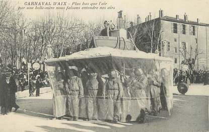 CPA FRANCE 13 " Aix en Provence, Le carnaval". / SCAPHANDRIERS/ FOLKLORE