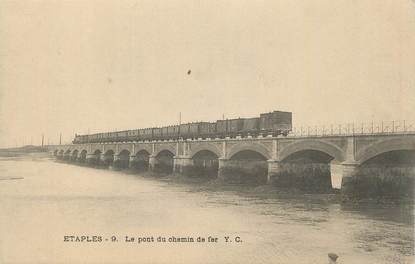 CPA FRANCE 62 "Etaples, Le Pont du chemin de fer".