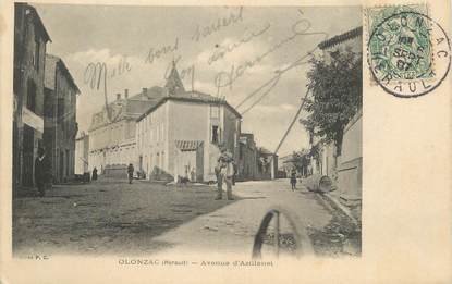 CPA FRANCE 34 " Olonzac, Avenue d'Azillanet".