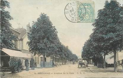 CPA FRANCE 51 "Sézanne, avenue de la gare"