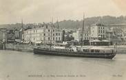 14 Calvado CPA FRANCE 14 " Honfleur, Le port , l'arrivée du Steamer du Hâvre".